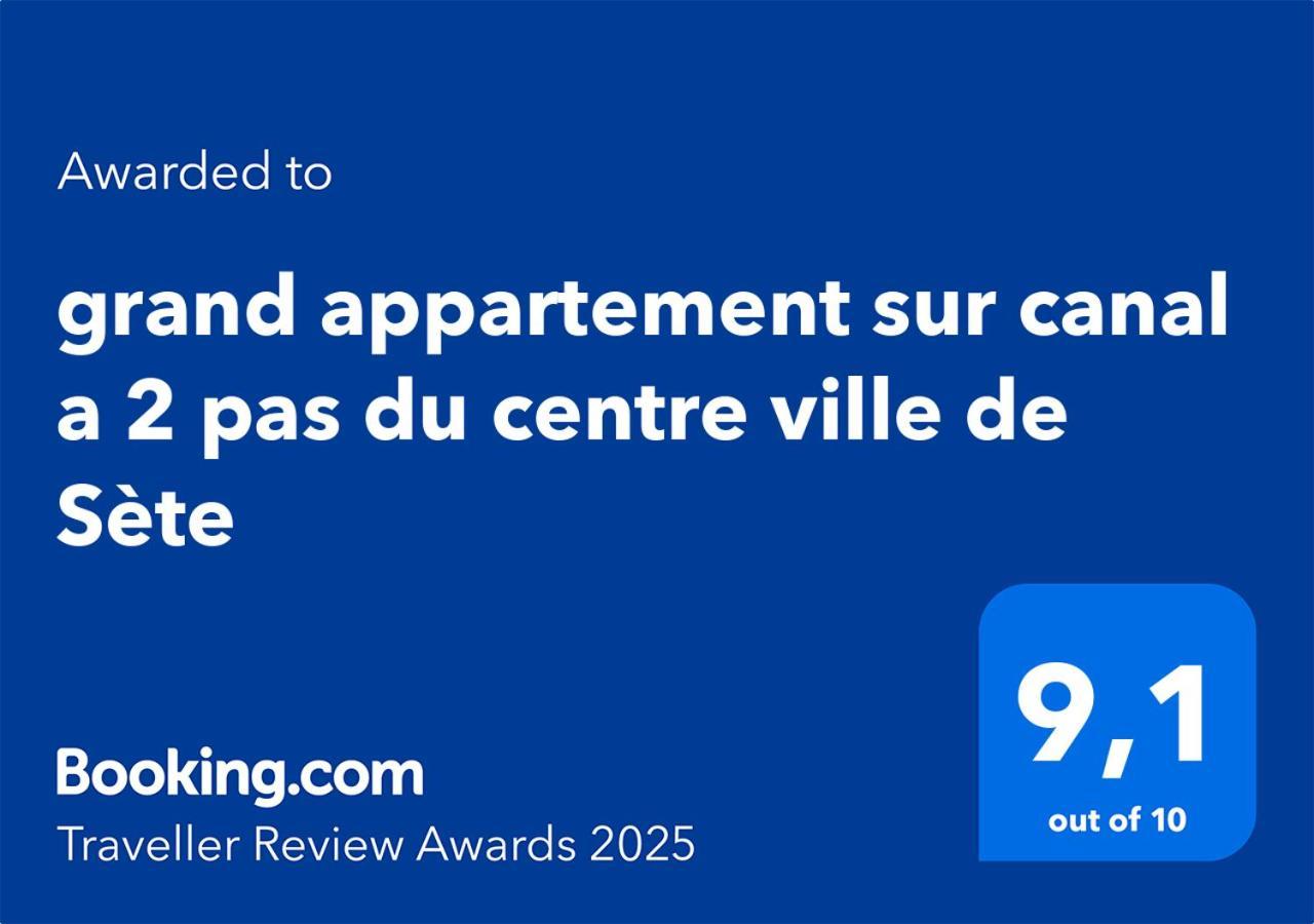 Grand Appartement Sur Canal A 2 Pas Du Centre Ville De Sète Kültér fotó